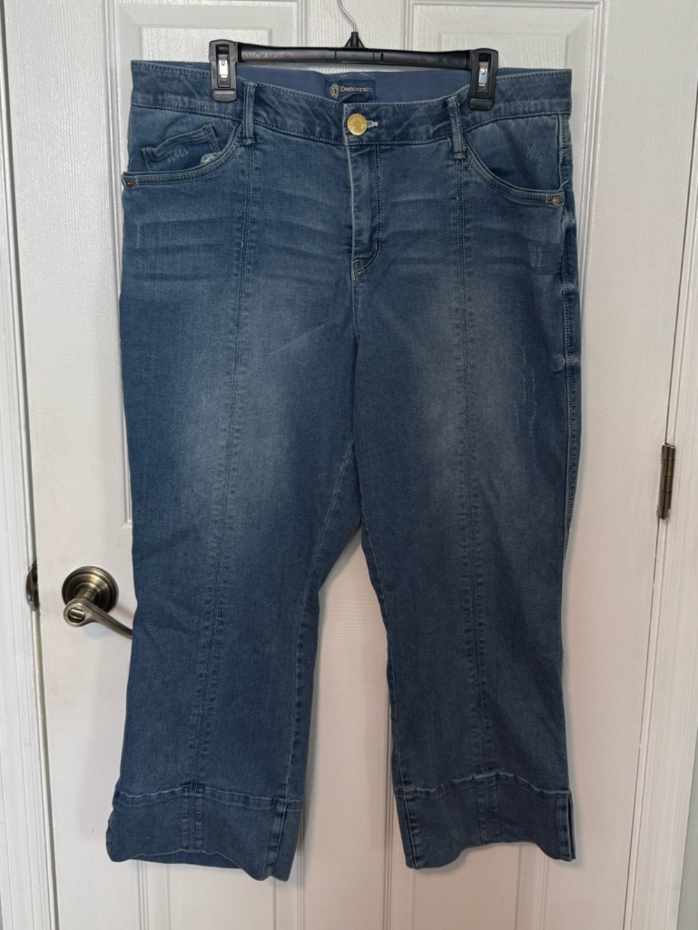 Democracy “Ab”solution Wide Leg Crop Jeans